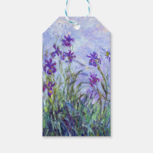 Étiquettes-cadeau Claude Monet - Lilac Irises / Iris Mauves
