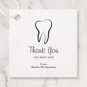 Étiquettes Cadeau Clinique dentaire dentaire Dentist Hygiène buccale