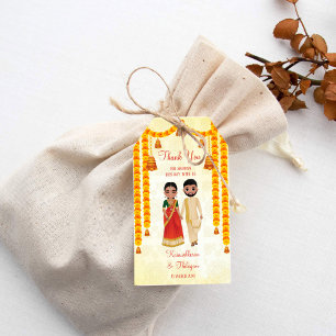 Étiquettes-cadeau Cloches des guirlandes de Marigold avec le mariage