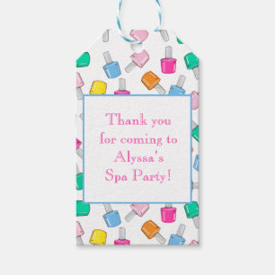 Étiquettes-cadeau Clou Parti Spa polonais Manucure Beauté Anniversai