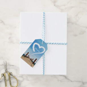 Étiquettes-cadeau Cloud en forme de coeur sans fin