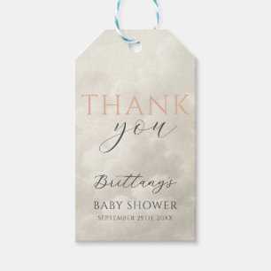 Étiquettes-cadeau Cloud Neuf nuages blancs Baby shower