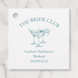 Étiquettes Cadeau Club Social de Cocktail Personnalisé pour Enterrem