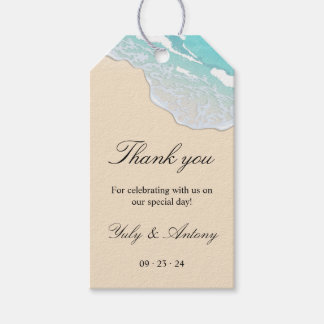 Étiquettes-cadeau Coastal Mariage Beach Merci Favoriser les étiquett