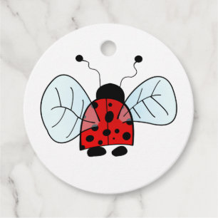 Étiquettes Cadeau Coccinelle  