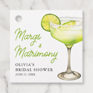 Étiquettes Cadeau Cocktail de mariage pour futures mariées Modernes