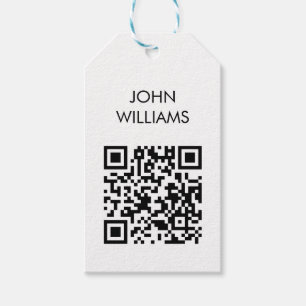 Étiquettes-cadeau Code QR d'ouverture d'exposition sur mesure