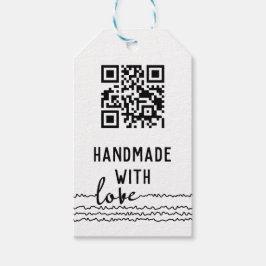 Étiquettes-cadeau Code QR Entreprise Fabriqué Avec Amour