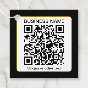 Étiquettes Cadeau Code QR numérisable modifiable + votre nom d'entre