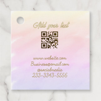 Étiquettes Cadeau code QR personnalisé simple ajoutez votre nom text