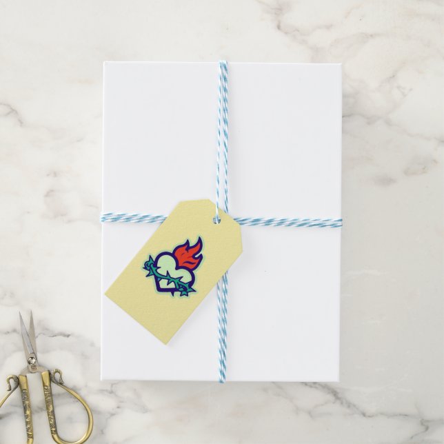 Étiquettes-cadeau Coeur (With Twine)