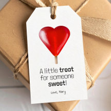 Coeur Lollipop rouge Valentines petit gâteau sucré