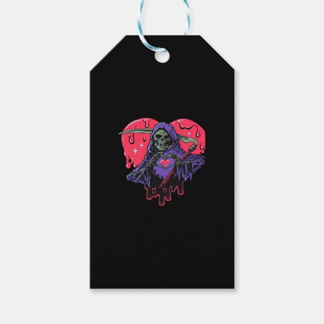 Étiquettes-cadeau Coeur Mains Reaper Classique (Devant)