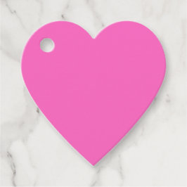 Étiquettes Cadeau Coeur rose