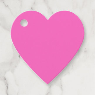 Étiquettes Cadeau Coeur rose