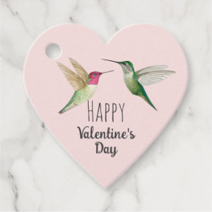 Étiquettes Cadeau Colibris Heureuses Saintes-Valentin