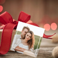 Collage de couple moderne photo et cadeau familial