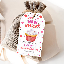 Étiquettes-cadeau Comme c'est doux de travailler avec vous Tag de Sa