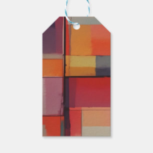 Étiquettes-cadeau Composition moderne Oeuvre Abstraite