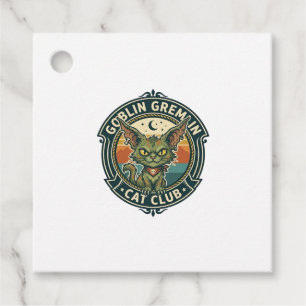 Étiquettes Cadeau Conception de chat mignon de lutin gremlin - Gobel