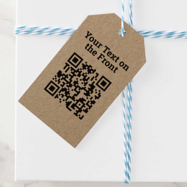 Étiquettes-cadeau Conception de code QR (Créateur téléchargé)