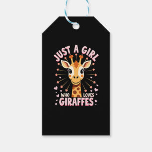 Étiquettes-cadeau Conception de girafe drôle pour femmes filles safa