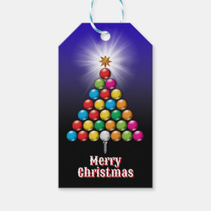Étiquettes-cadeau Conception de Noël joyeux golf - Design de vacance