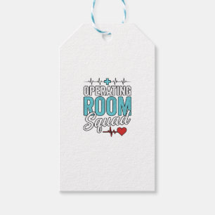 Étiquettes-cadeau Conception de T-shirt pour infirmière chirurgicale