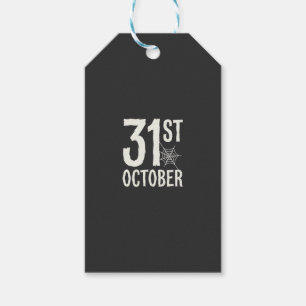 Étiquettes-cadeau Conception de toile d'araignée Halloween du 31 oct