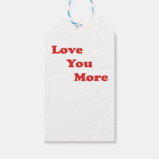 Étiquettes-cadeau Conception minimale d'amour plus