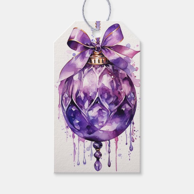 Étiquettes-cadeau Concord Beauty : Violet chatoyant (Devant)