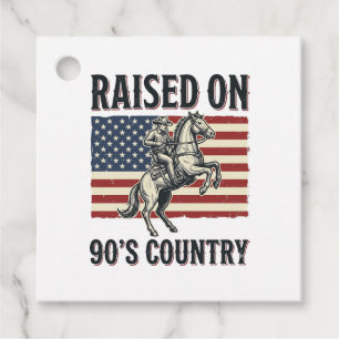 Étiquettes Cadeau Conçu pour Chemise Western Cowboy Country 90s_