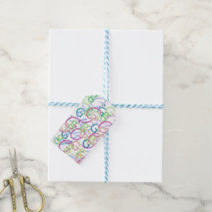 Étiquettes-cadeau Confettis en forme de lettre "G"