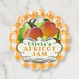 Étiquettes Cadeau Confiture artisanale en abricot