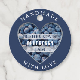 Étiquettes Cadeau Confiture aux bleuets