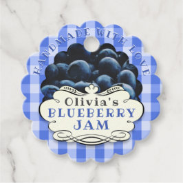 Étiquettes Cadeau Confiture de bleuet artisanale