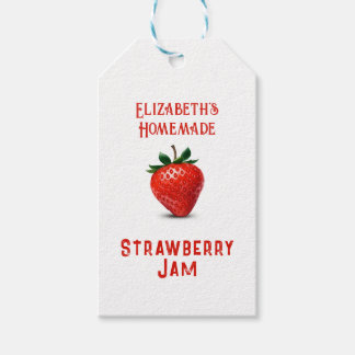Étiquettes-cadeau Confiture de fraises