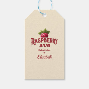 Étiquettes-cadeau Confiture de framboise