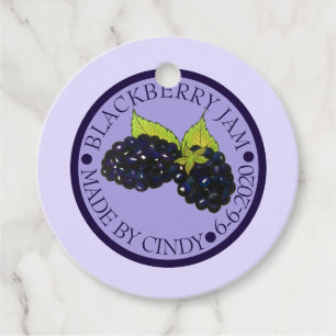 Étiquettes Cadeau Congélations De Confiture De Blackberry Façonnées
