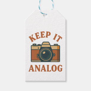 Étiquettes-cadeau Conserver l'analogique