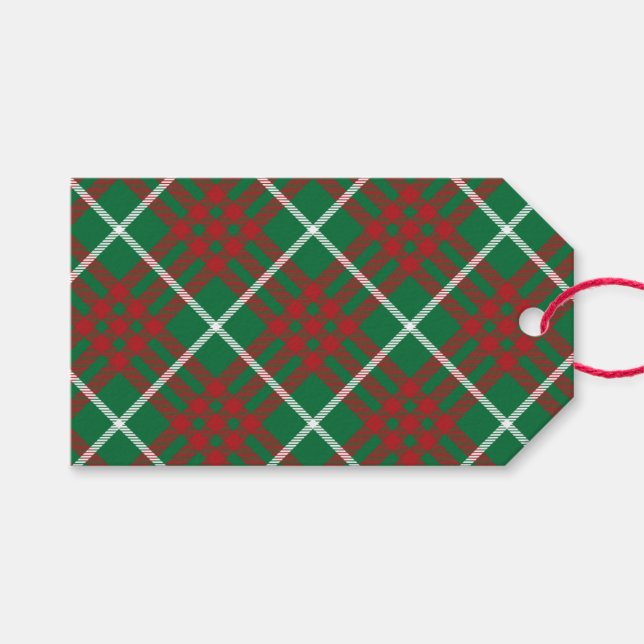 Étiquettes-cadeau Contrôle vert et rouge (Devant (Horizontal))