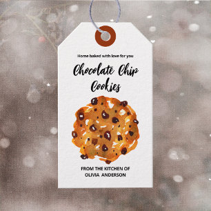 Étiquettes-cadeau Cookies à chips au chocolat Maison Cuite au four