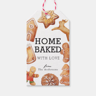 Étiquettes-cadeau Cookies de Noël faits maison avec amour