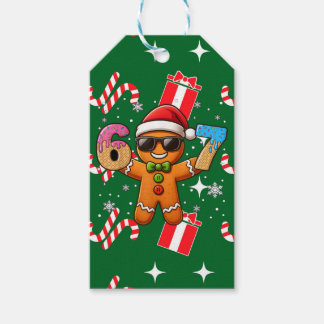 Étiquettes-cadeau Cool Gingerbread 67 — Holiday Ice‑Cream Numbers