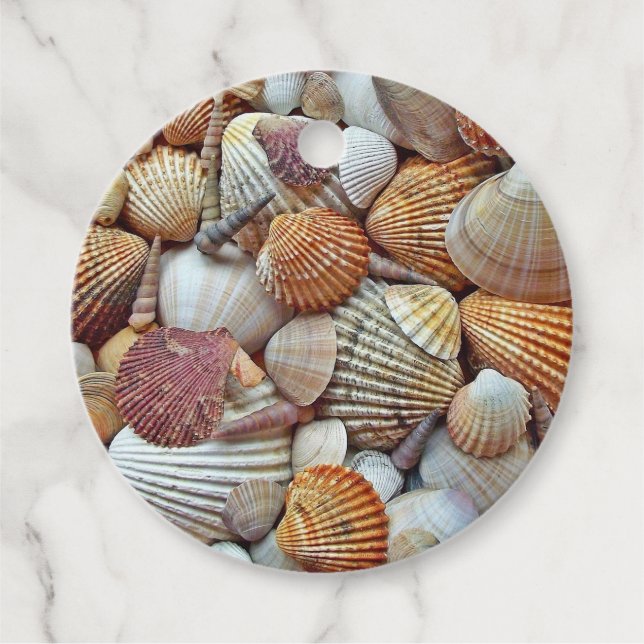 Étiquettes Cadeau Coques de mer (Devant)
