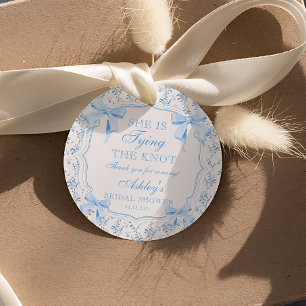 Étiquettes Cadeau Coquette Bow Elle Attache le Nœud Réception de Mar