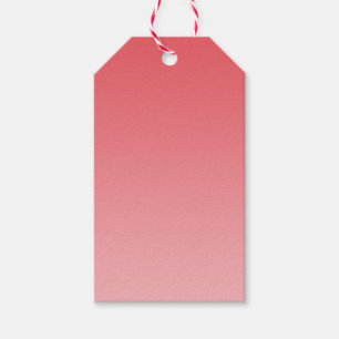 Étiquettes-cadeau Coral Ombre