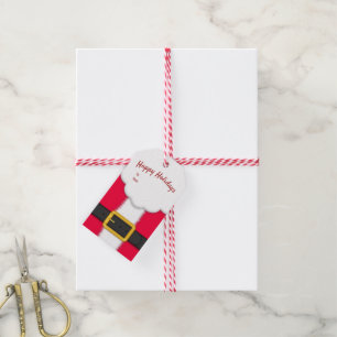 Étiquettes-cadeau Costume du Père Noël
