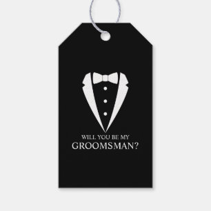 Étiquettes-cadeau Costume Tuxedo Noir - Proposition de fabricant