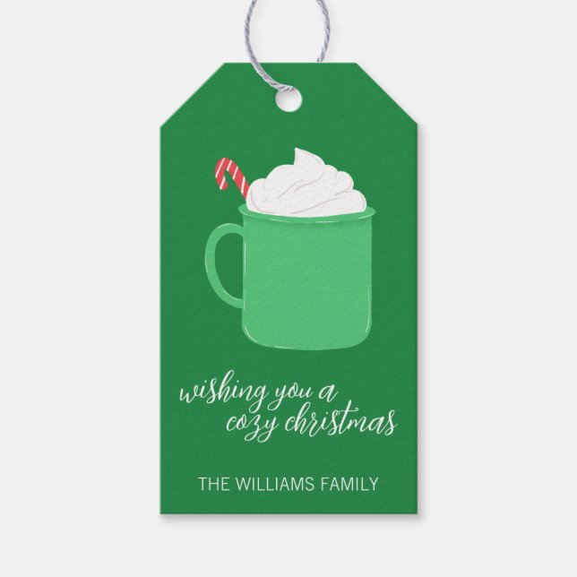 Étiquettes-cadeau Cosy Christmas Custom Cadeau Tags (Devant)
